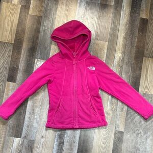 The North Face Kids Bright Pink Fleece Hoodie
